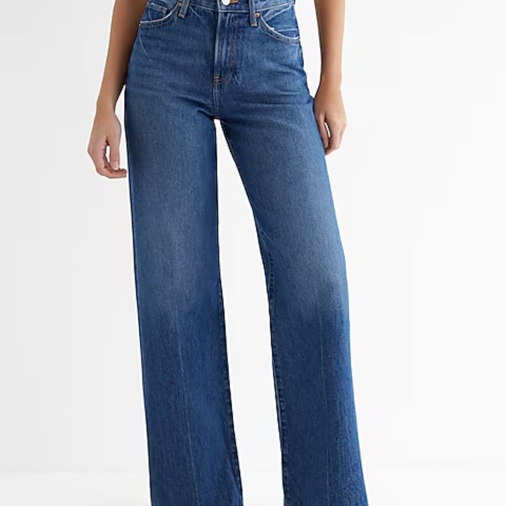 Express Women's Jeans Wide Leg High Rise - SZ 14S   NEW w Tags